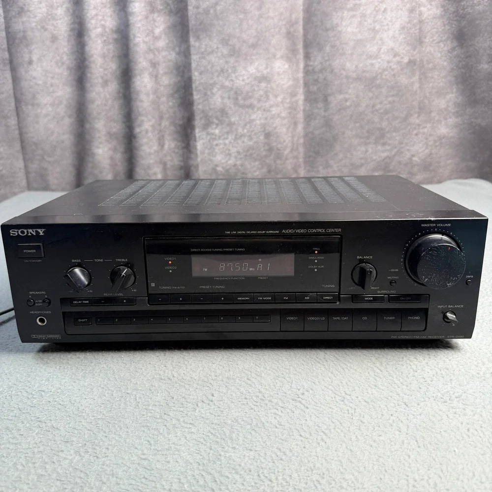 Sony STR-D590 FM Stereo FM-AM Receiver Audio Video Control Center Black